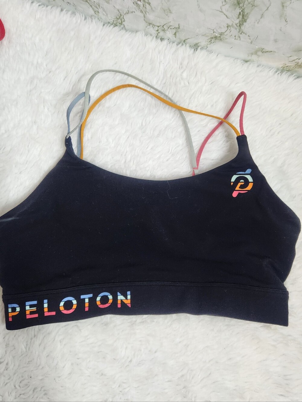 PELOTON Black Sports Bra